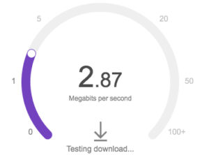 run a internet speed test